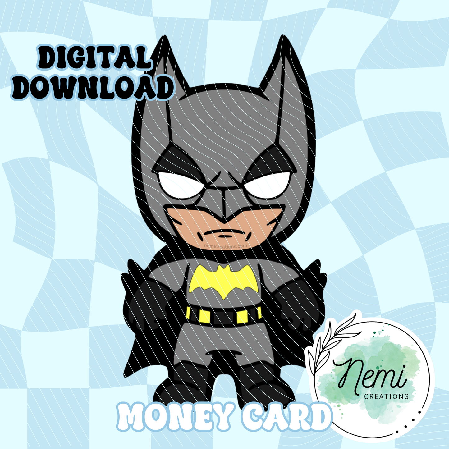 Man-Bat Money Card DIGITAL SVG FILES