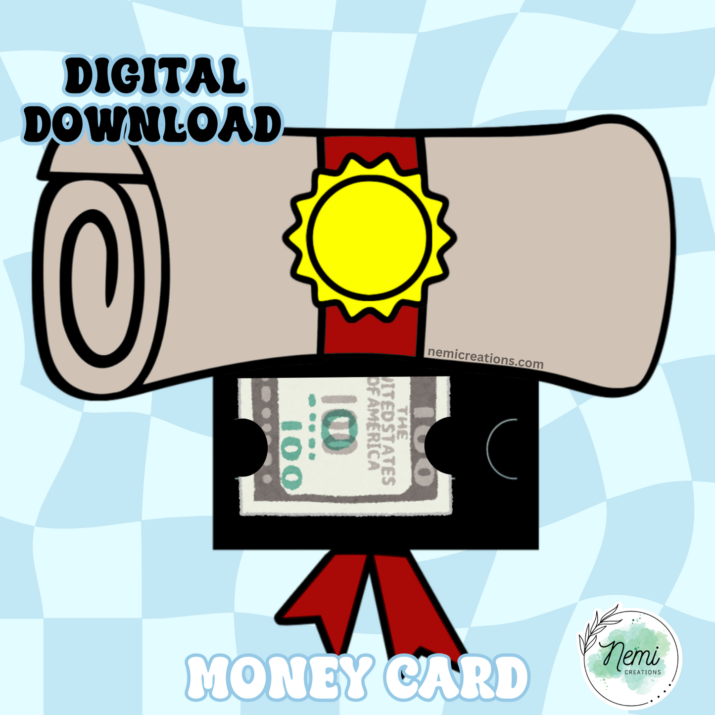Diploma Money Card DIGITAL SVG FILES