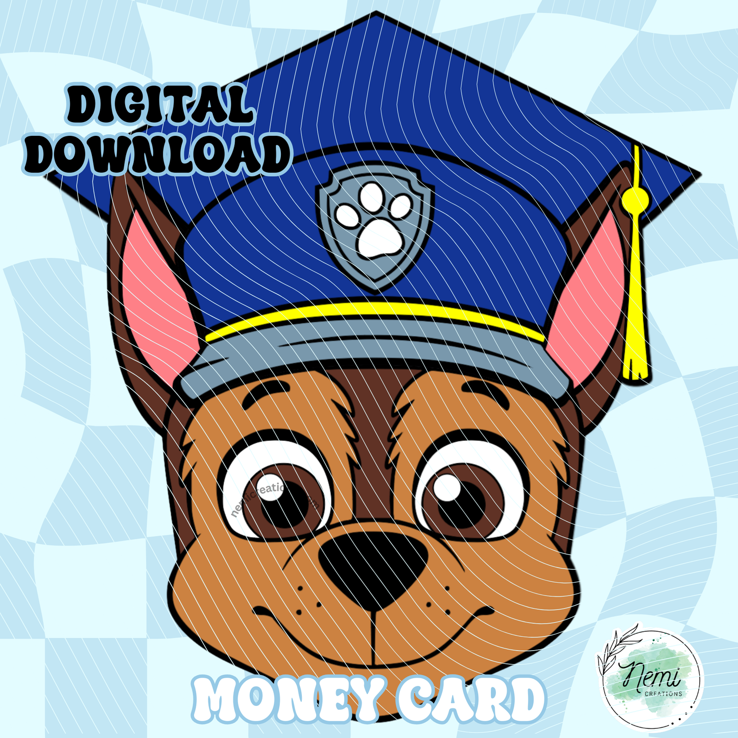 Chase Grad Money Card DIGITAL SVG FILES
