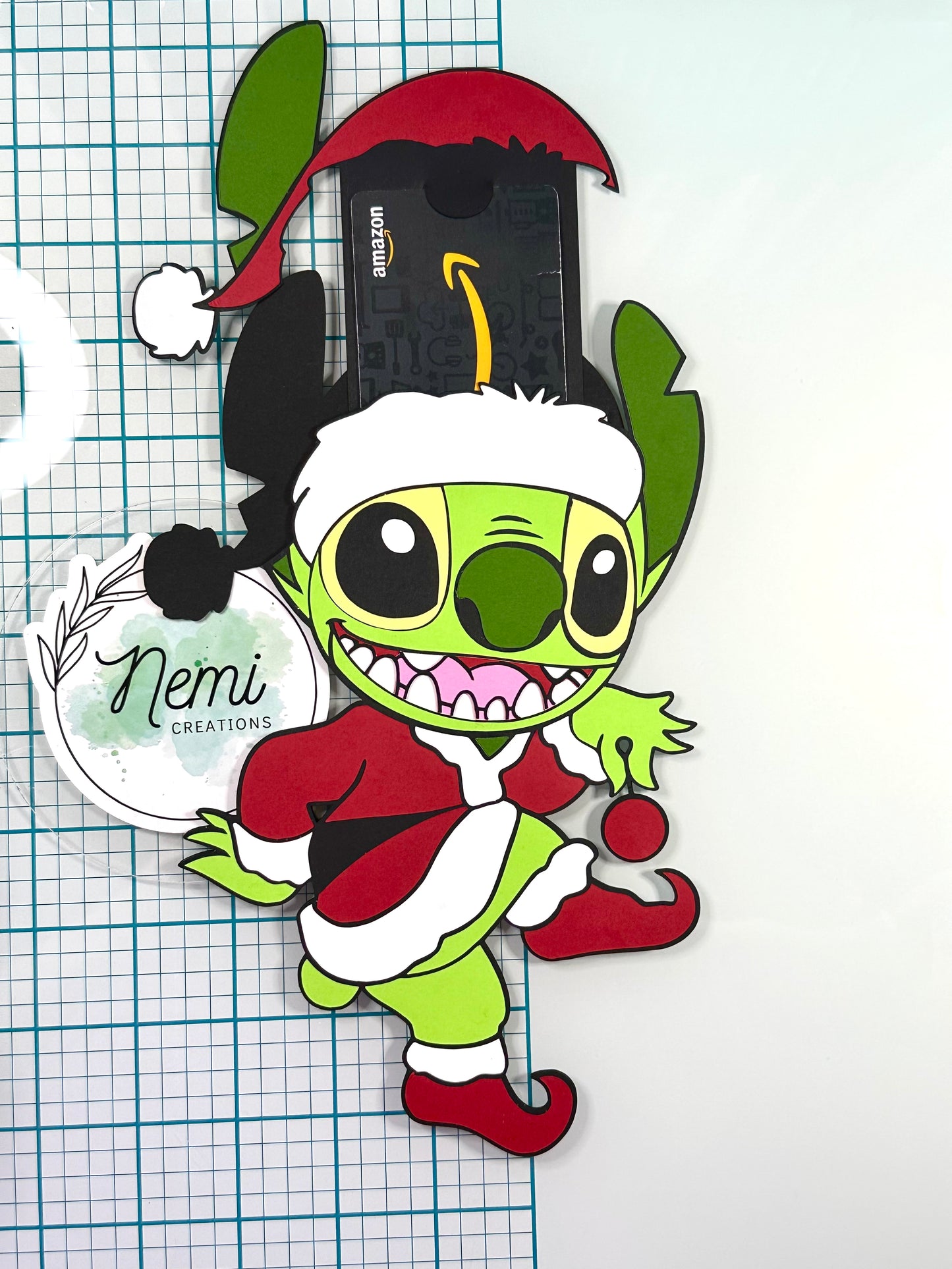Stitch Grinch Money Card DIGITAL SVG FILES