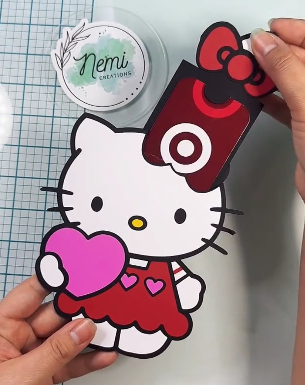 HK Heart Dress Money Card