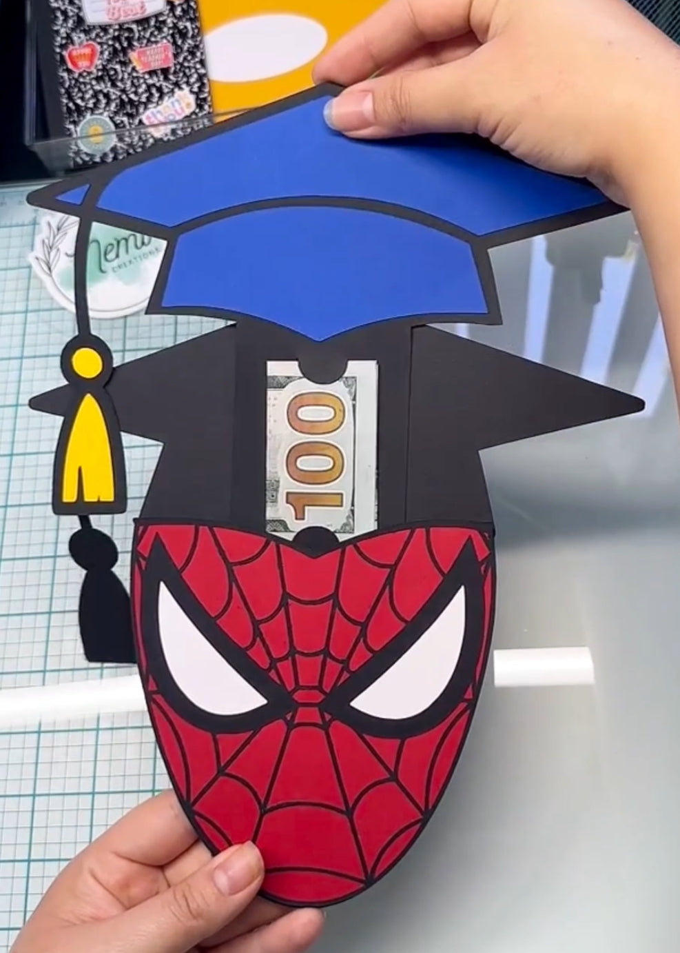 Superhero Spider Grad Money Card
