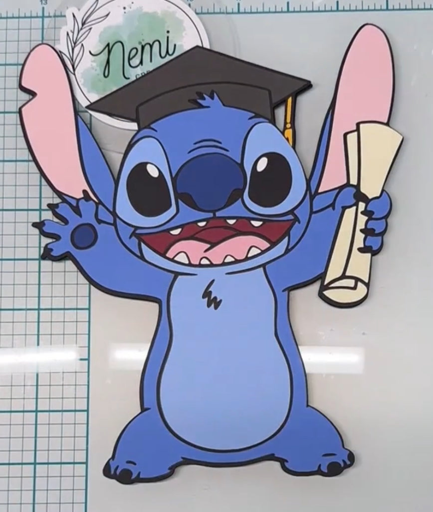 Blue Alien Grad Money Card