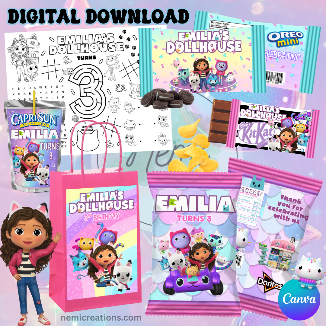 Paquete digital de Gabby CANVA EDITABLE