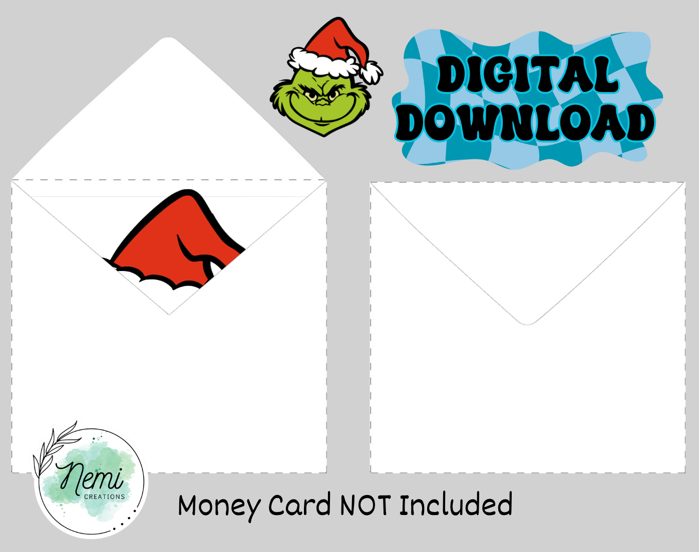 Envelope for Grinch DIGITAL FILE
