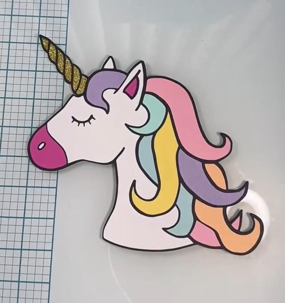 Tarjeta de dinero de unicornio ARCHIVOS SVG DIGITALES
