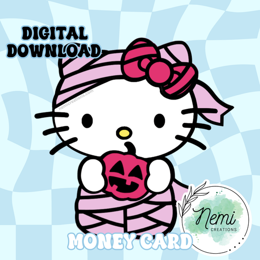 HK Mummy Money Card DIGITAL SVG FILES