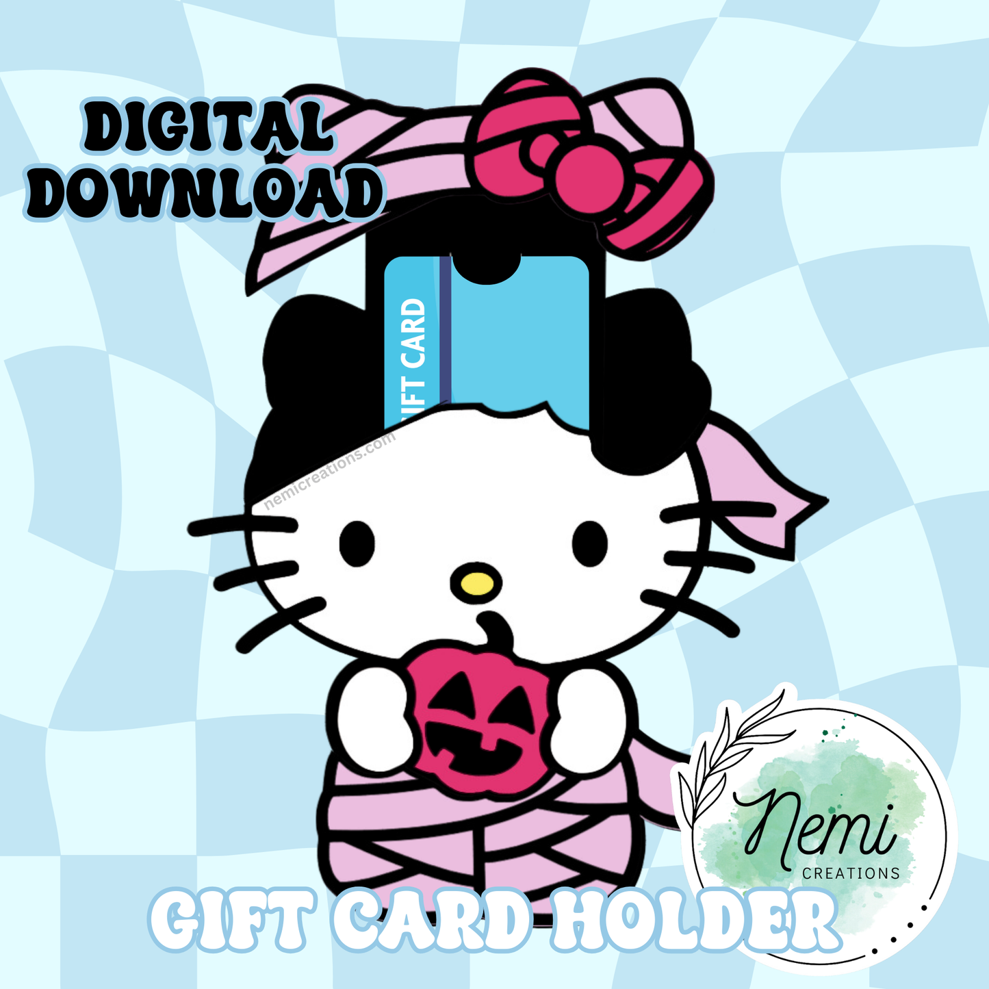 HK Mummy Money Card DIGITAL SVG FILES