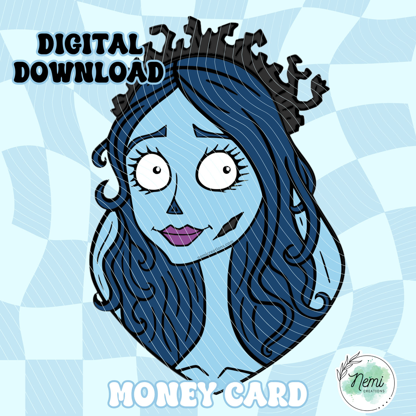 Dead Bride Money Card DIGITAL SVG FILES