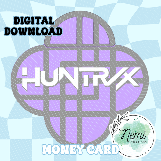 Kpop Hunt DH Money Card DIGITAL SVG FILES BUNDLE