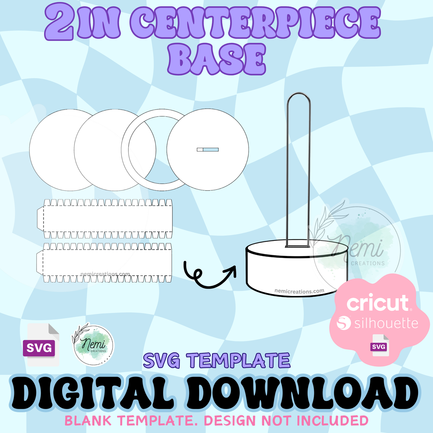 2in Centerpiece Base Template