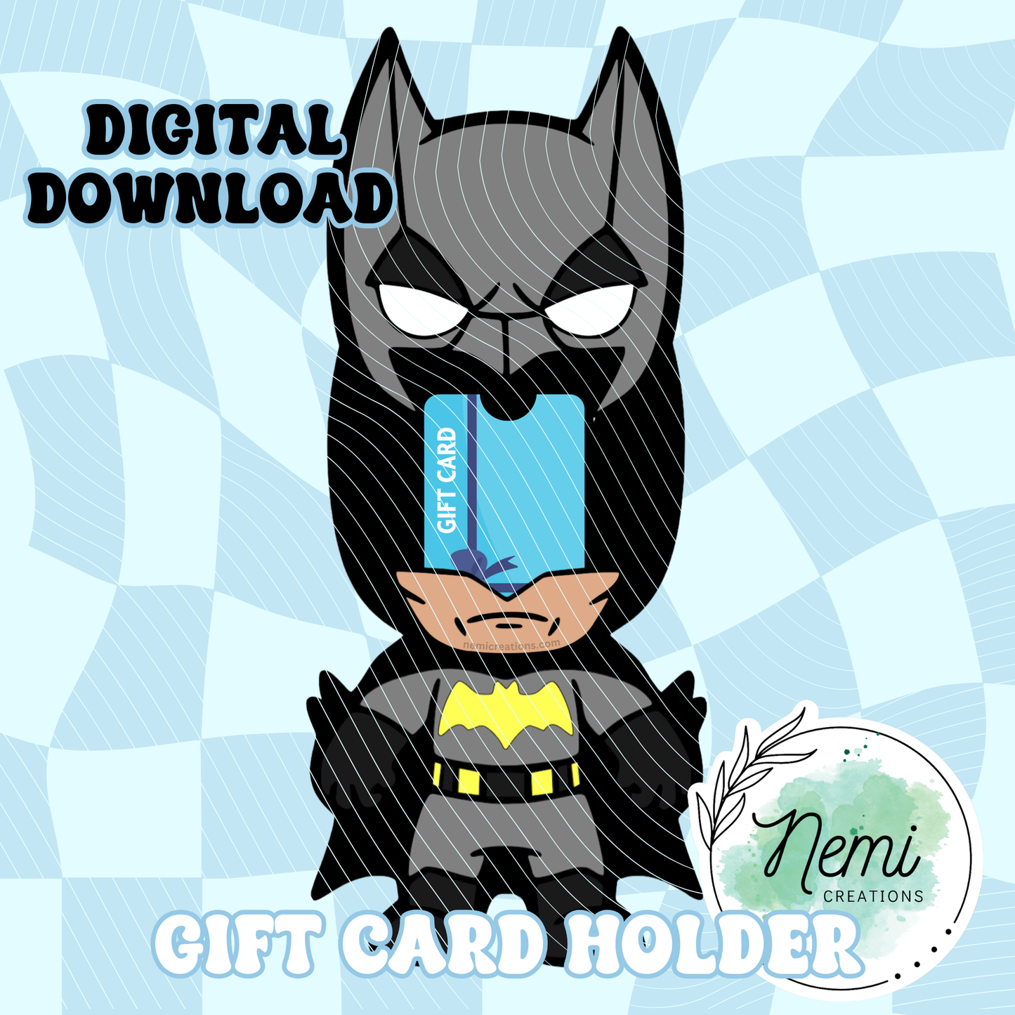 Man-Bat Money Card DIGITAL SVG FILES