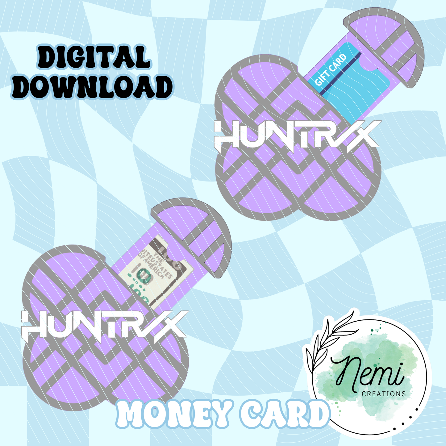 Kpop Hunt DH Money Card DIGITAL SVG FILES BUNDLE