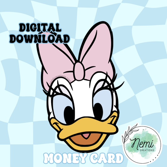 Mrs Duck Money Card DIGITAL SVG FILES