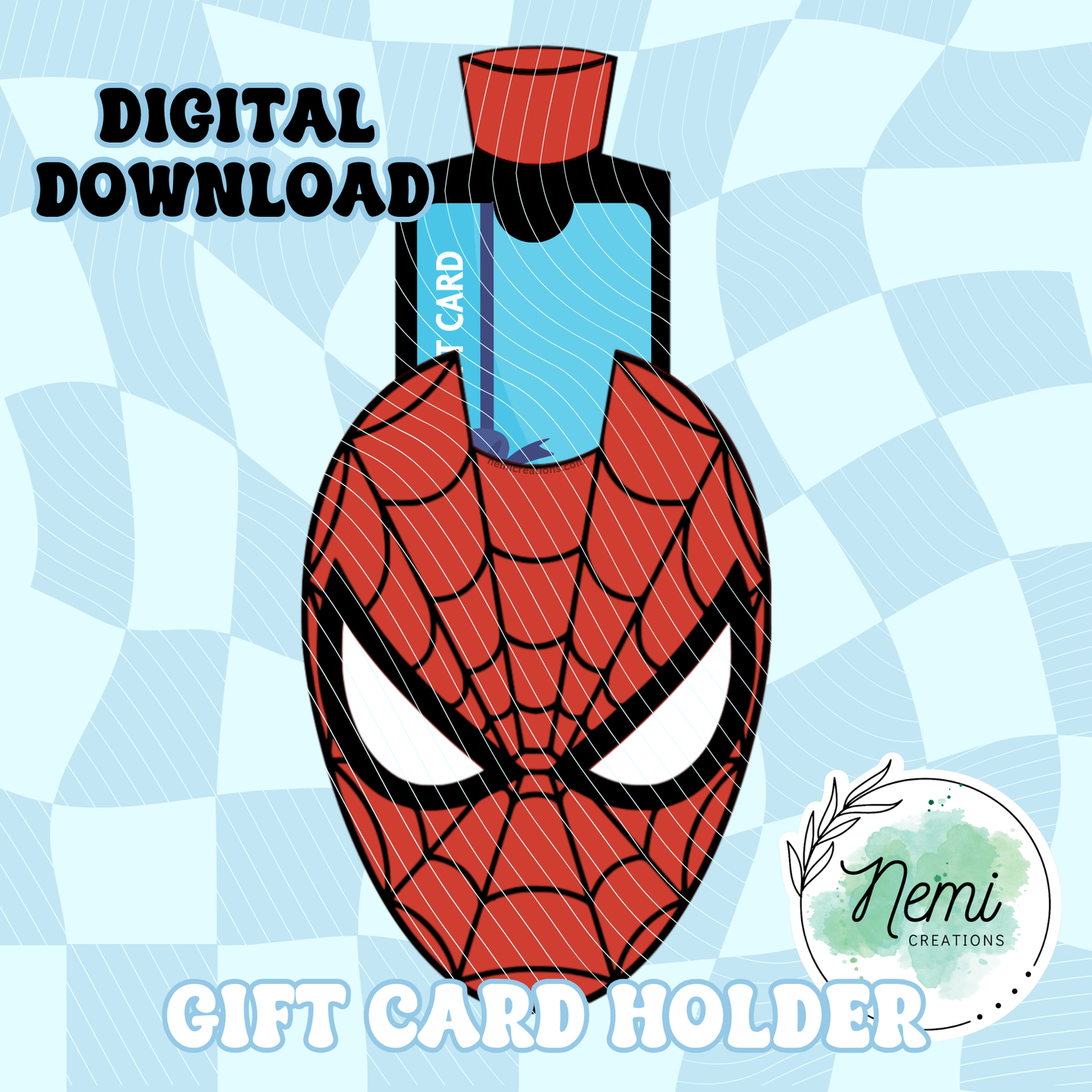 Man Spider Money Card DIGITAL SVG FILES