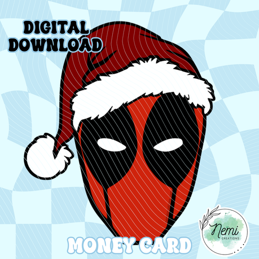 Dead Superhero Money Card DIGITAL SVG FILES