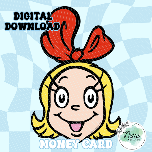 Who Girl Money Card DIGITAL SVG FILES