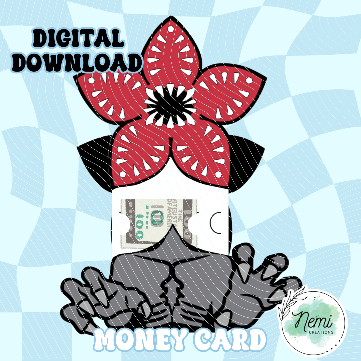 The Monster Money Card DIGITAL SVG FILES