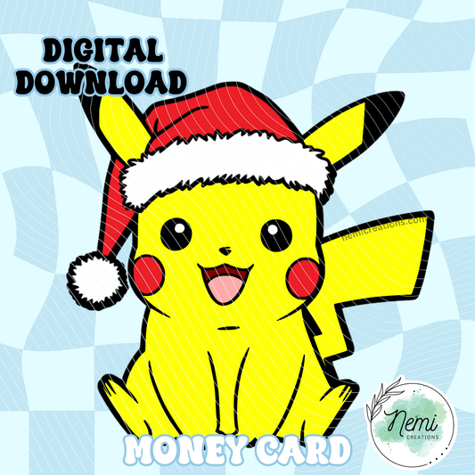 Electric Rodent Christmas Money Card DIGITAL SVG FILES