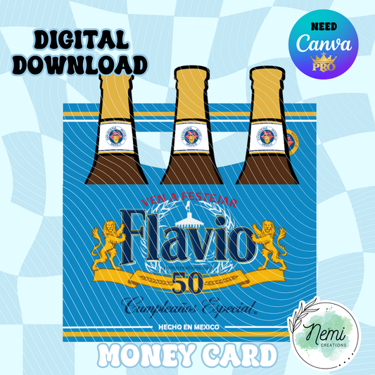 Tarjeta de dinero de cerveza modelo ARCHIVOS SVG DIGITALES