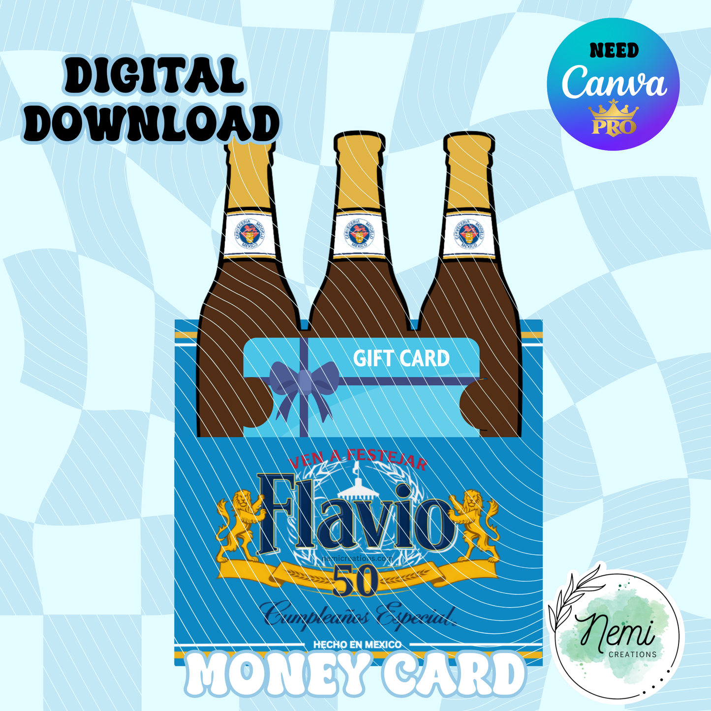 Model Beer Money Card DIGITAL SVG FILES