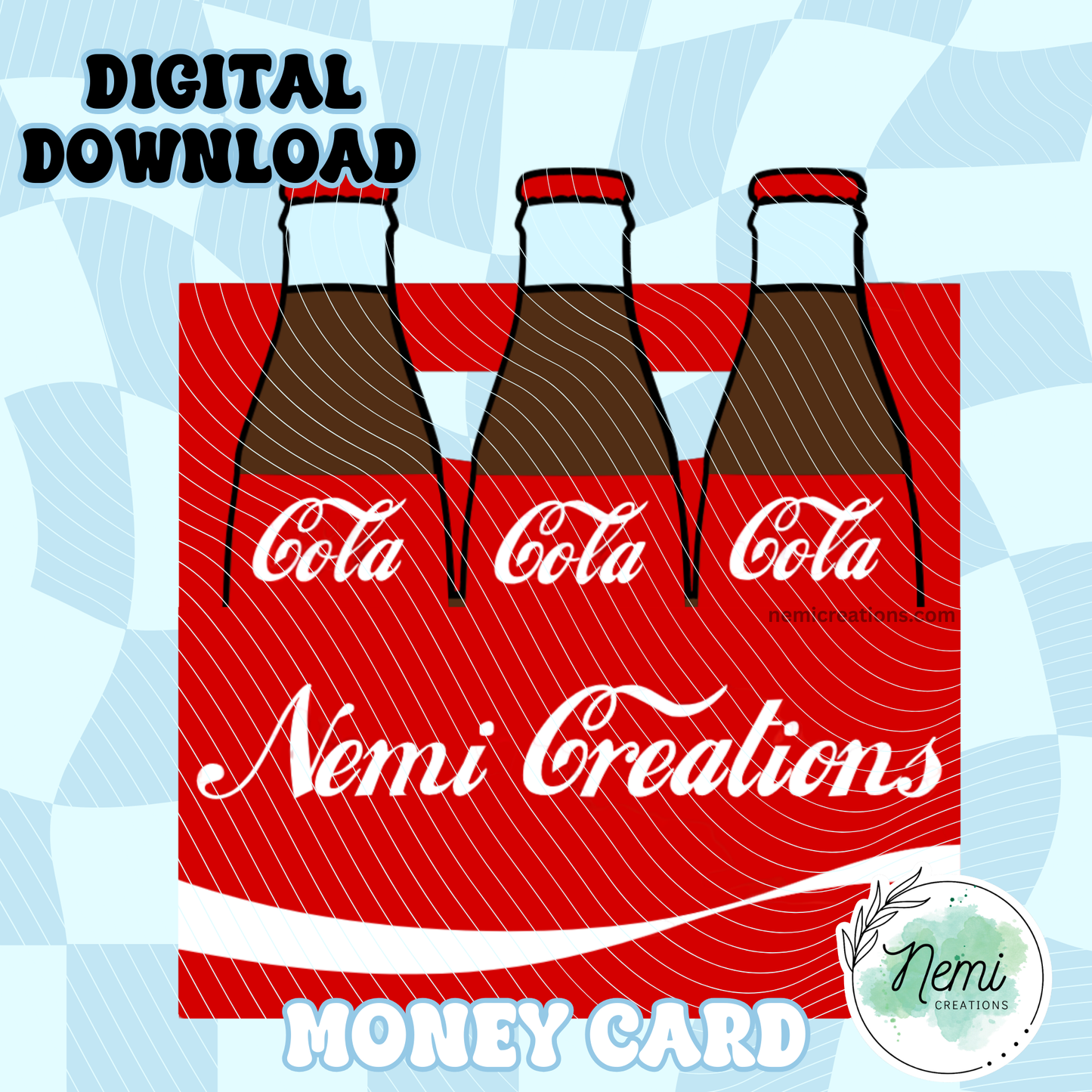 Cola Money Card DIGITAL SVG FILES
