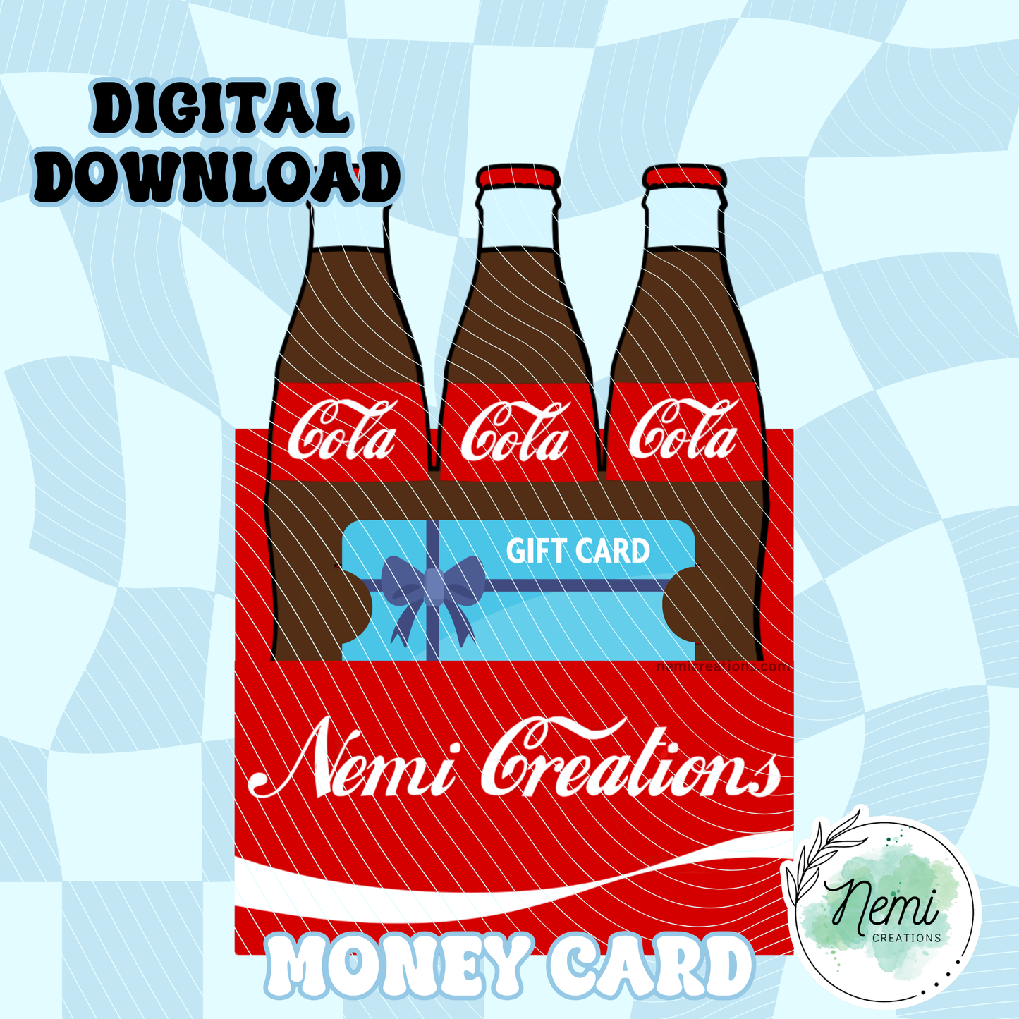 Cola Money Card DIGITAL SVG FILES