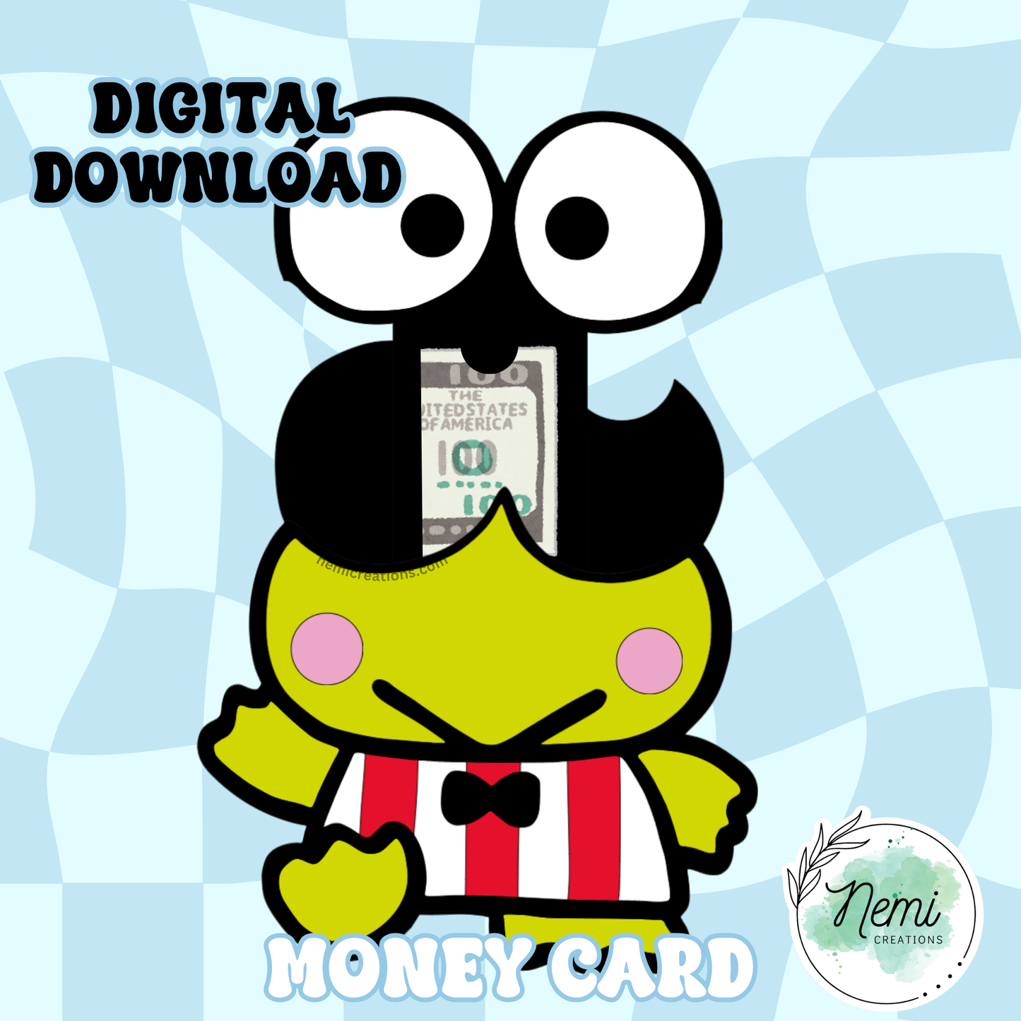 Frog Money Card DIGITAL SVG FILES