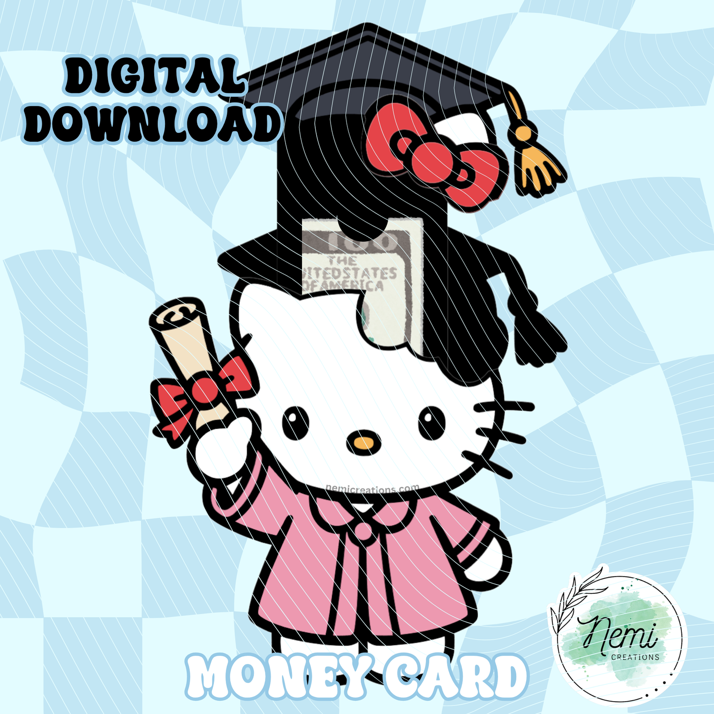 HK Grad 2 Money Card DIGITAL SVG FILES