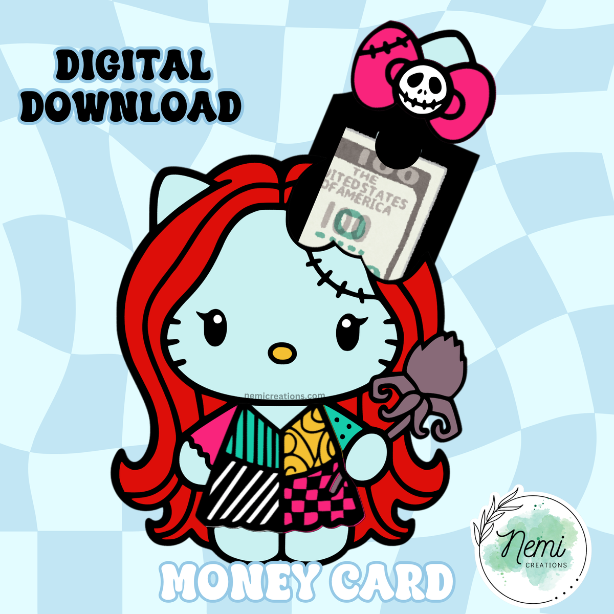 HK Sally Money Card DIGITAL SVG FILES