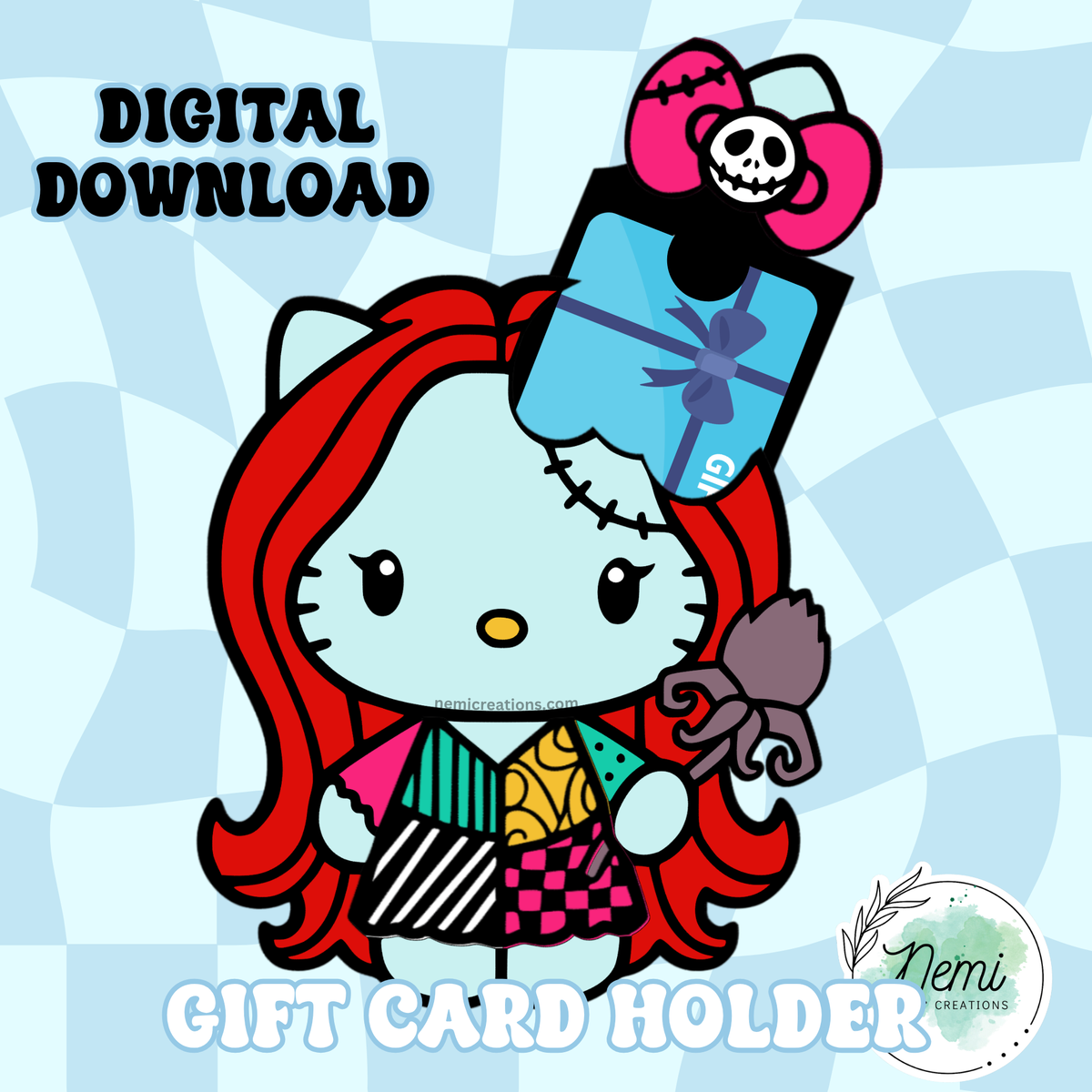 HK Sally Money Card DIGITAL SVG FILES