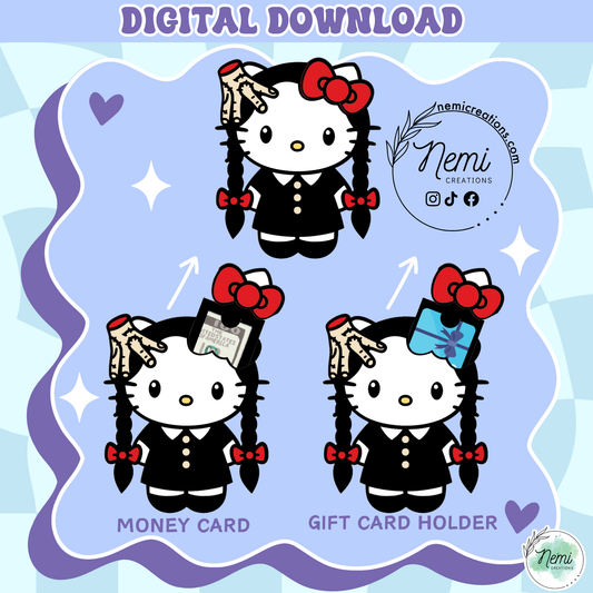 HK Wed Money Card DIGITAL SVG FILES