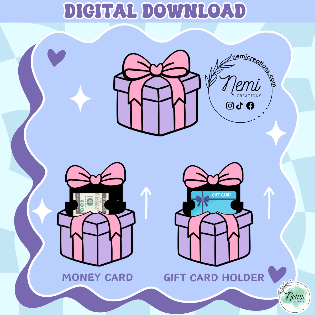 Present Money Card DIGITAL SVG FILES