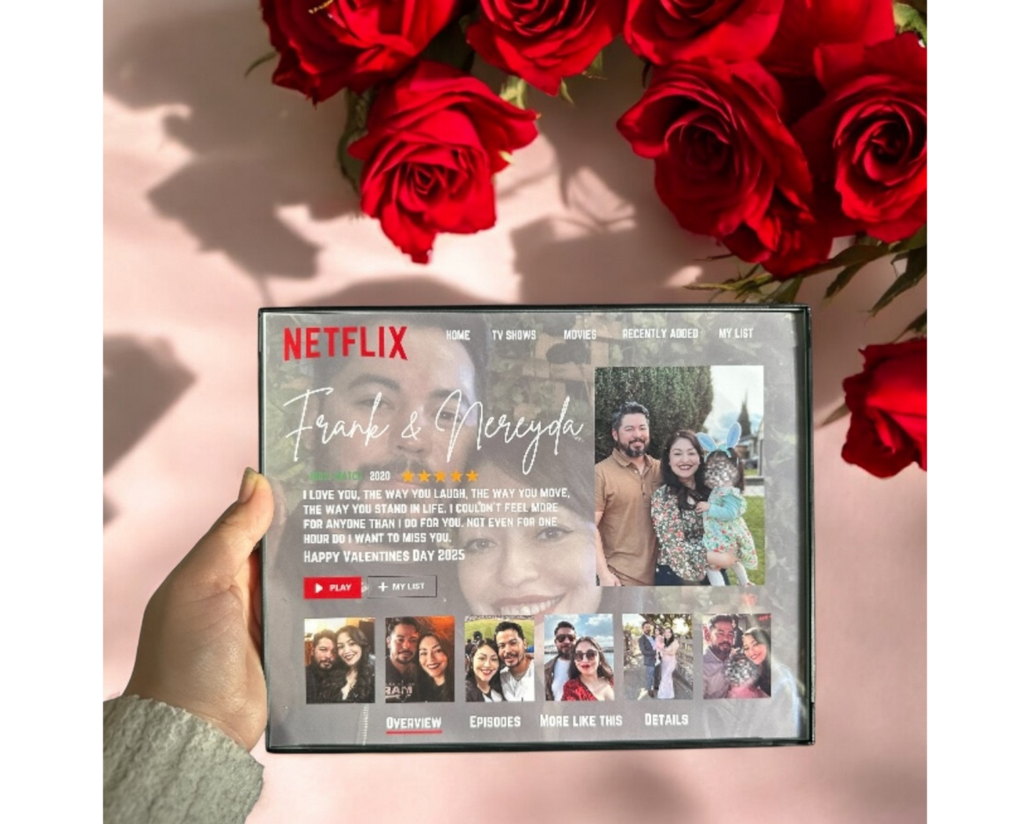 Netflix-Style Personalized Photo Frame