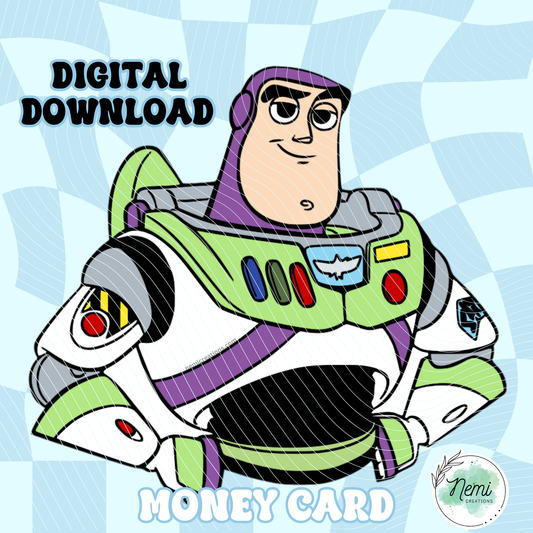Infinity and Beyond Money Card DIGITAL SVG FILES