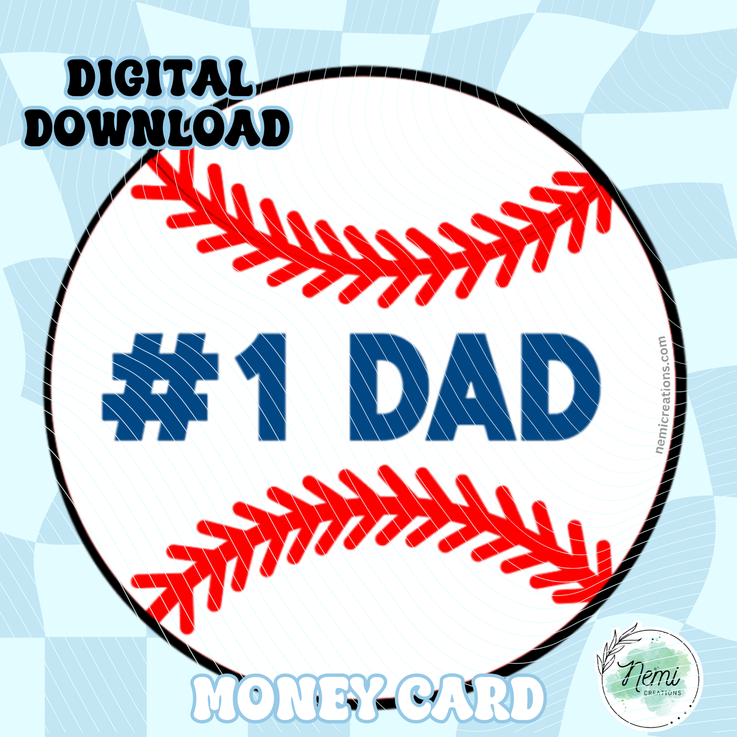 Baseball Money Card DIGITAL SVG FILES