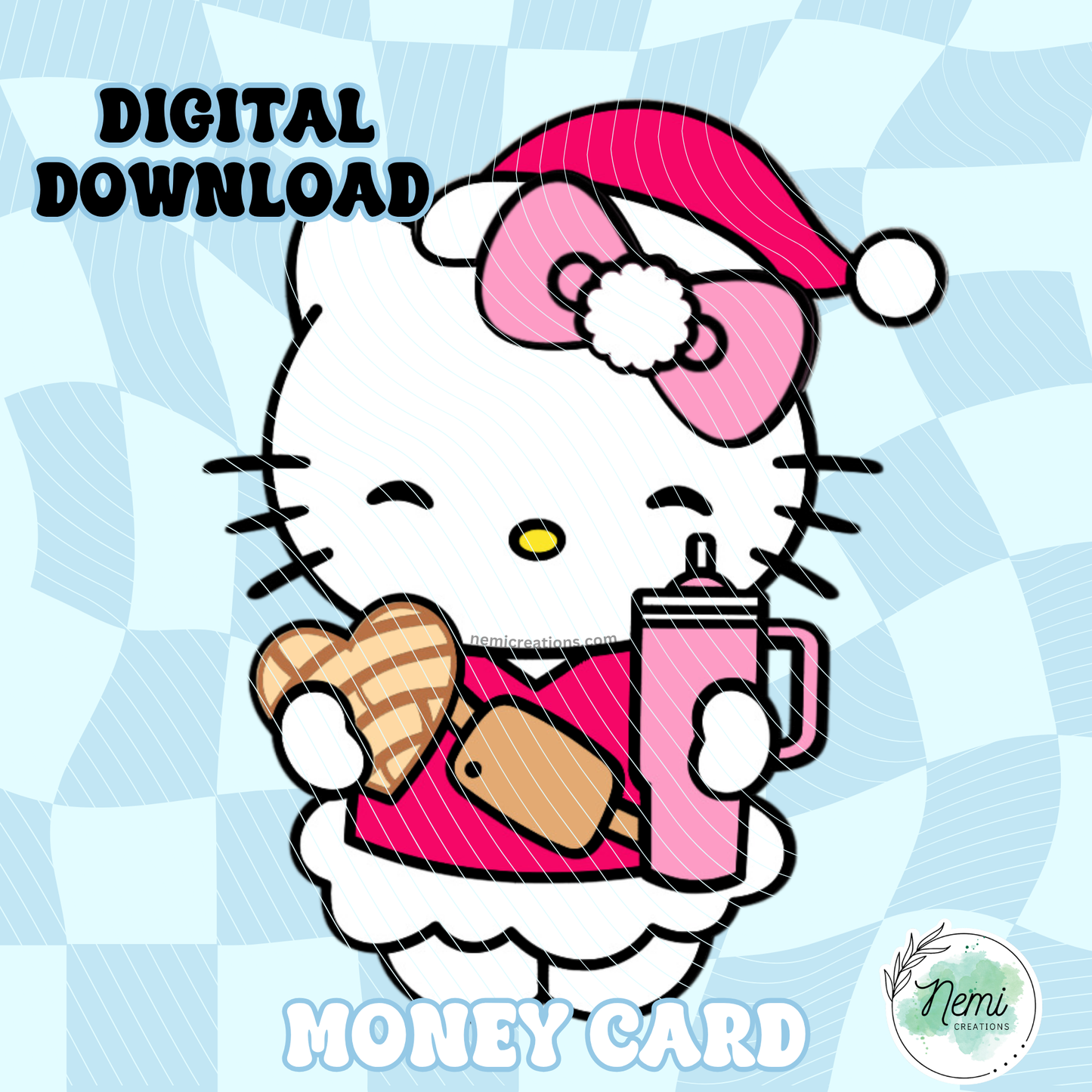 HK Concha Cup Money Card DIGITAL SVG FILES