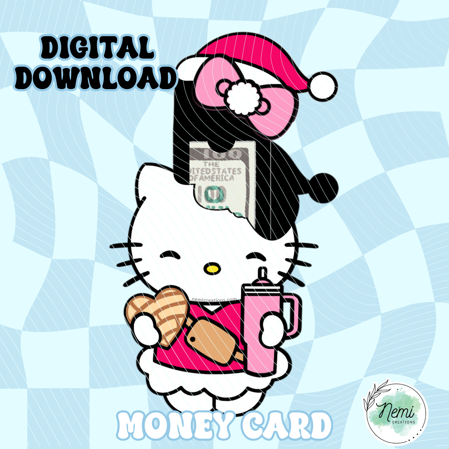 HK Concha Cup Money Card DIGITAL SVG FILES