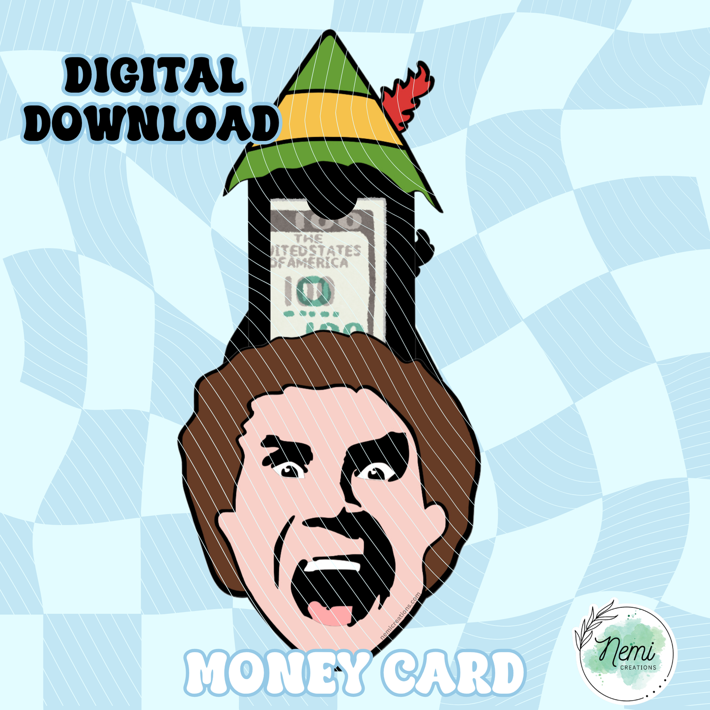 Buddy Elf Money Card DIGITAL SVG FILES