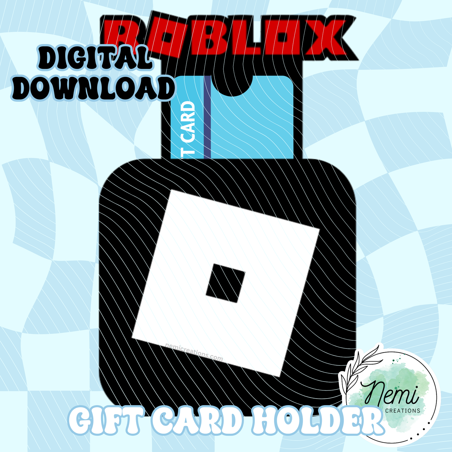 Tarjeta de dinero Robux para juegos (archivos SVG digitales)