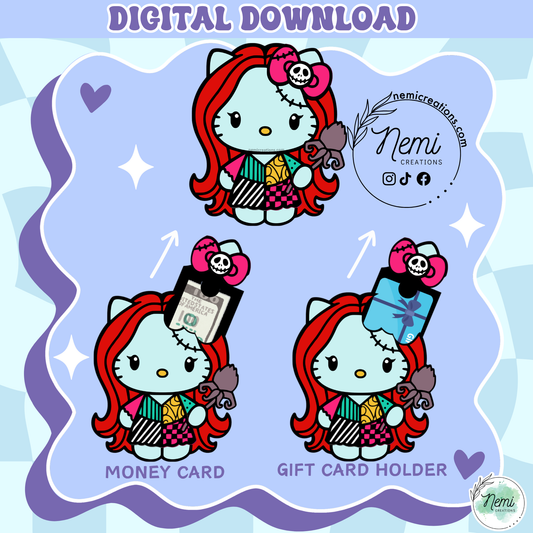 HK Sally Money Card DIGITAL SVG FILES