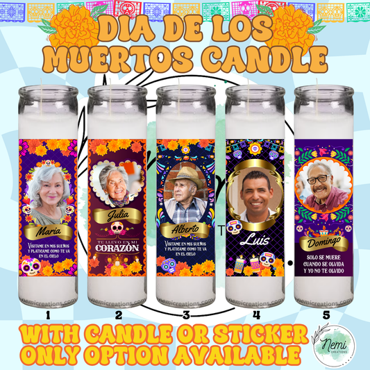 Dia de los Muertos Candles