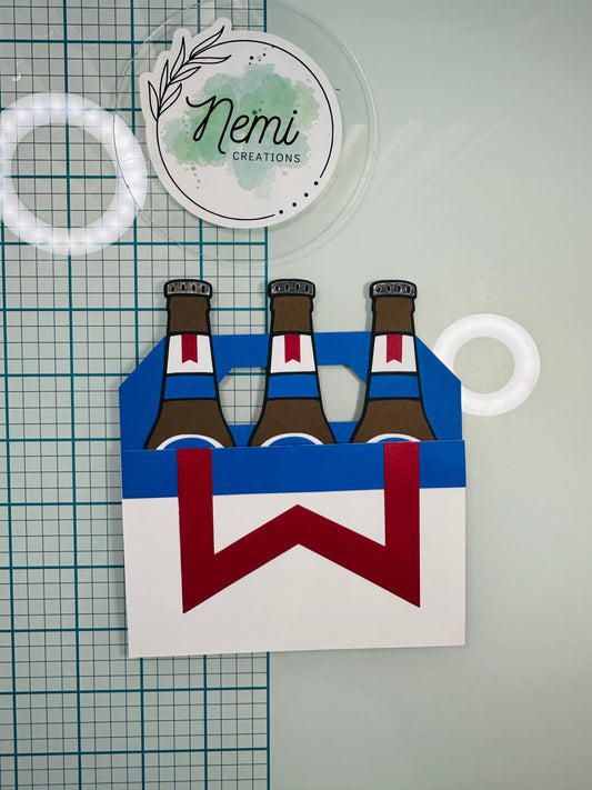6 Pack Money Card