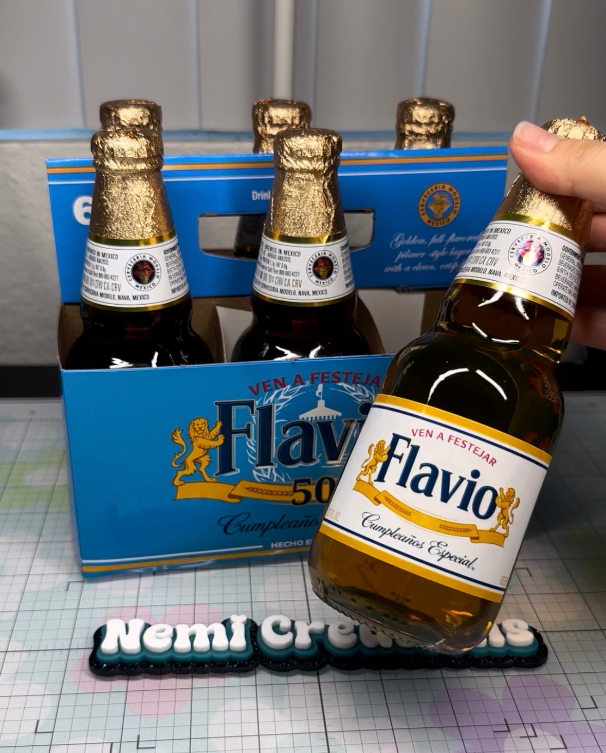 6 Pack Model Beer Labels CANVA EDITABLE