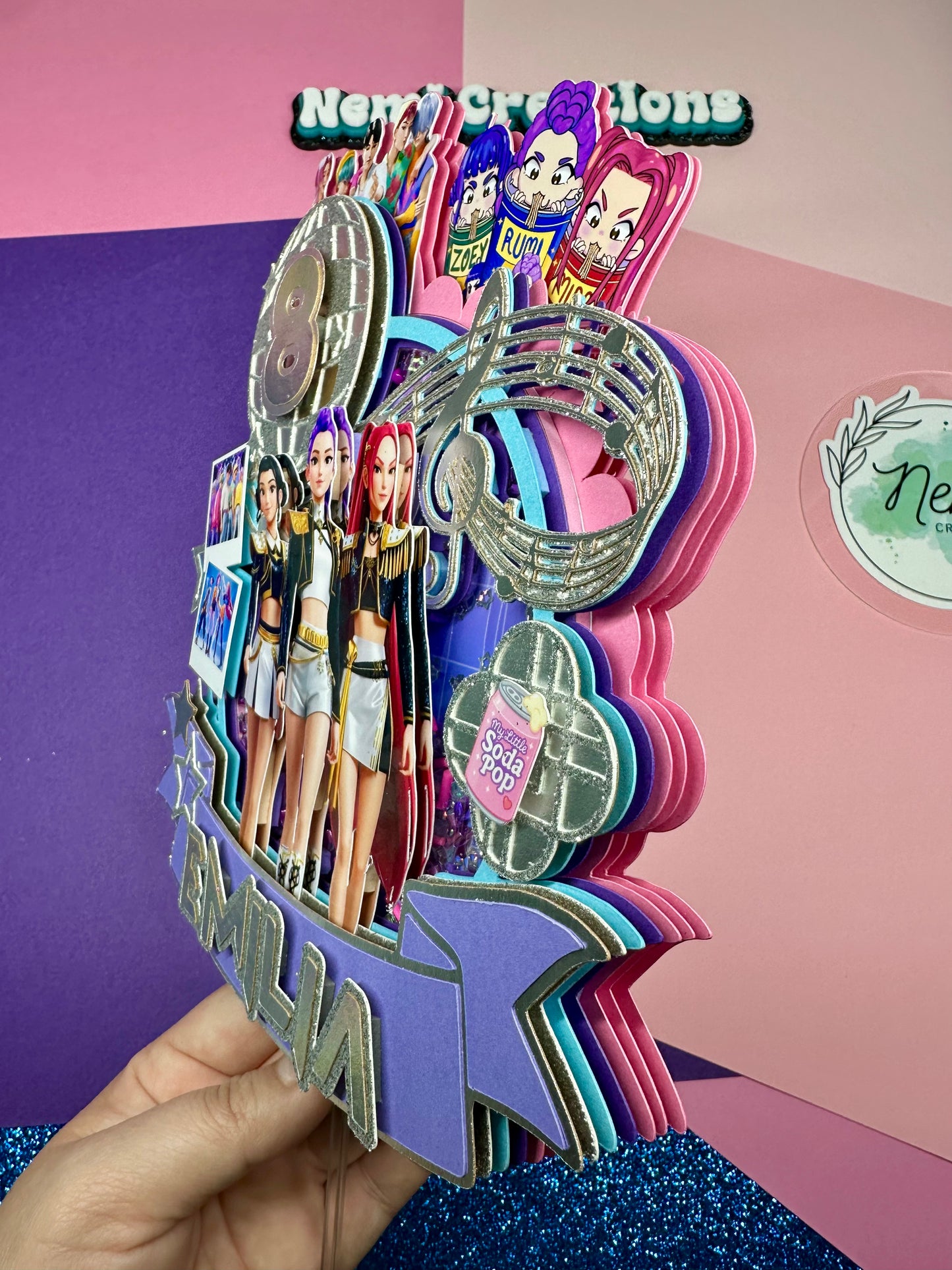 Kpop Demon Hunters Cake Topper