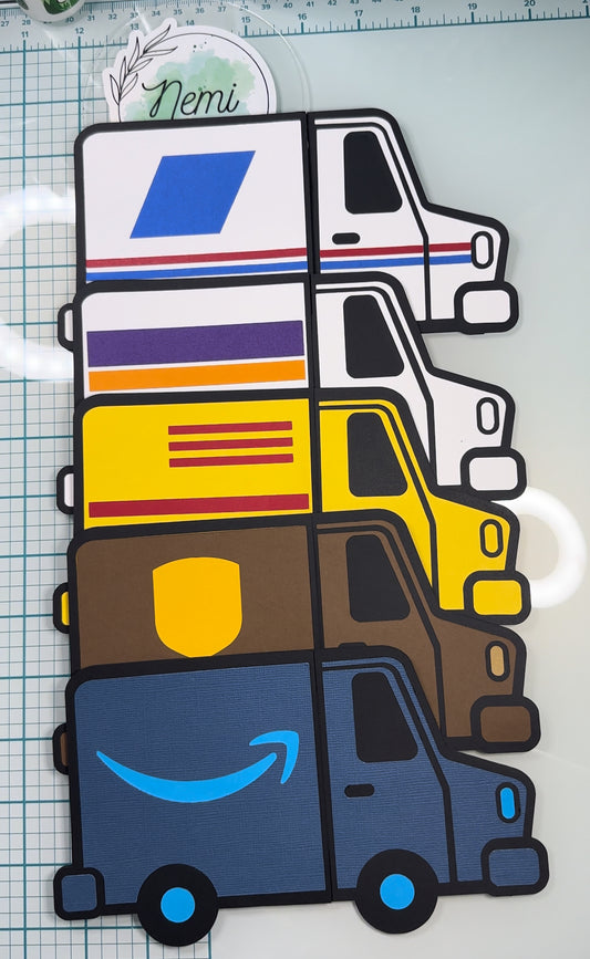 Mail Delivery Truck Money Card