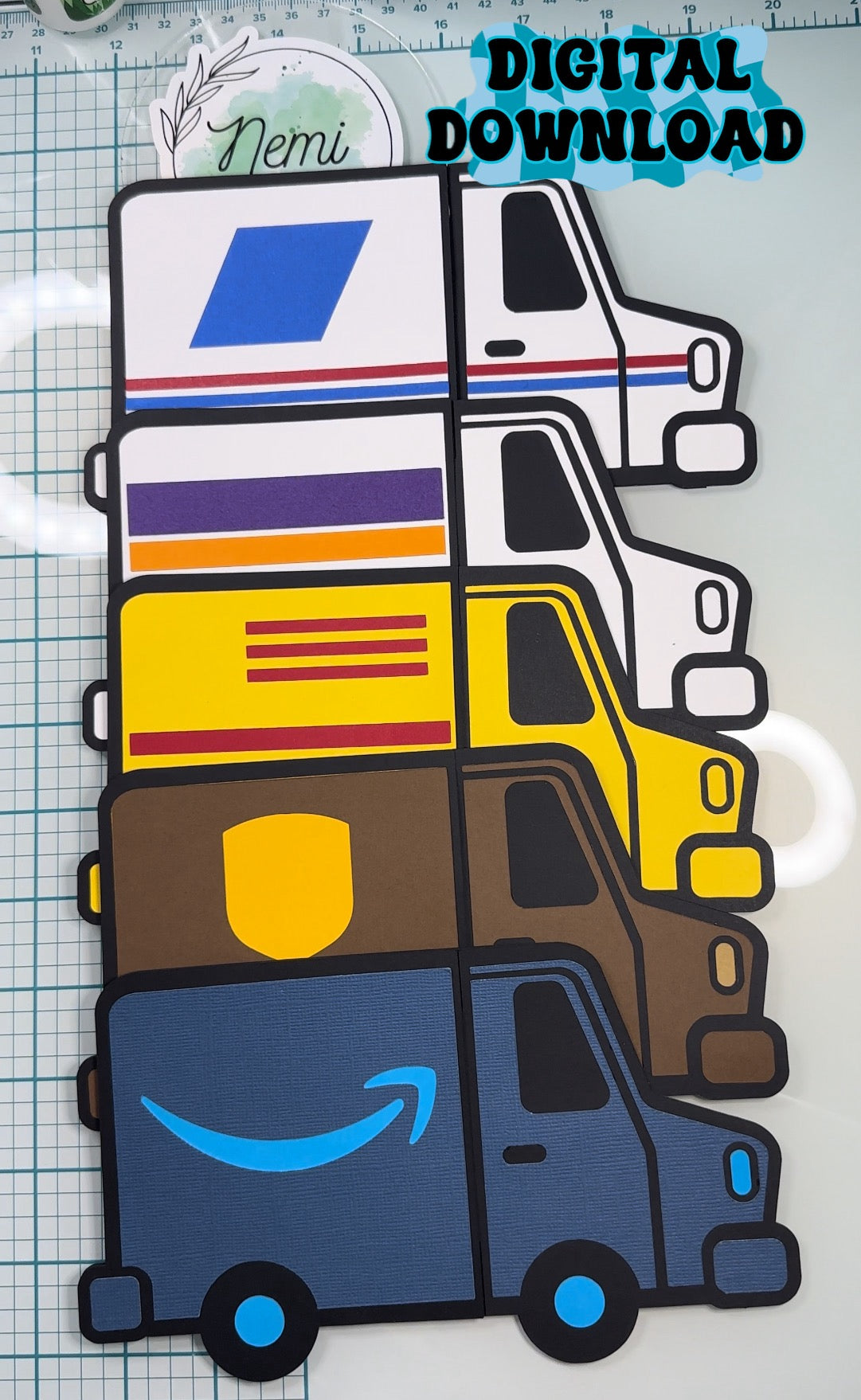 Mail Delivery Trucks BUNDLE DIGITAL SVG FILES