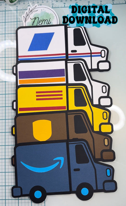 Mail Delivery Trucks BUNDLE DIGITAL SVG FILES