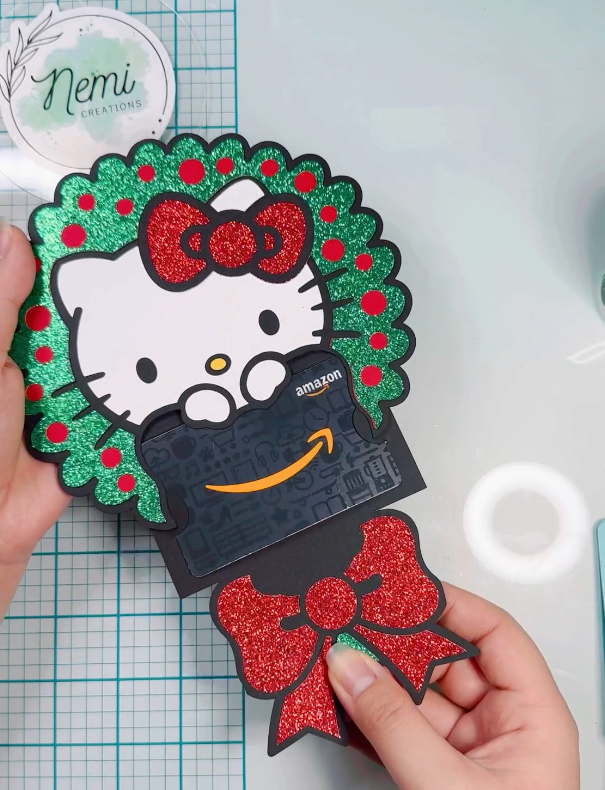 HK Christmas Wreath Money Card