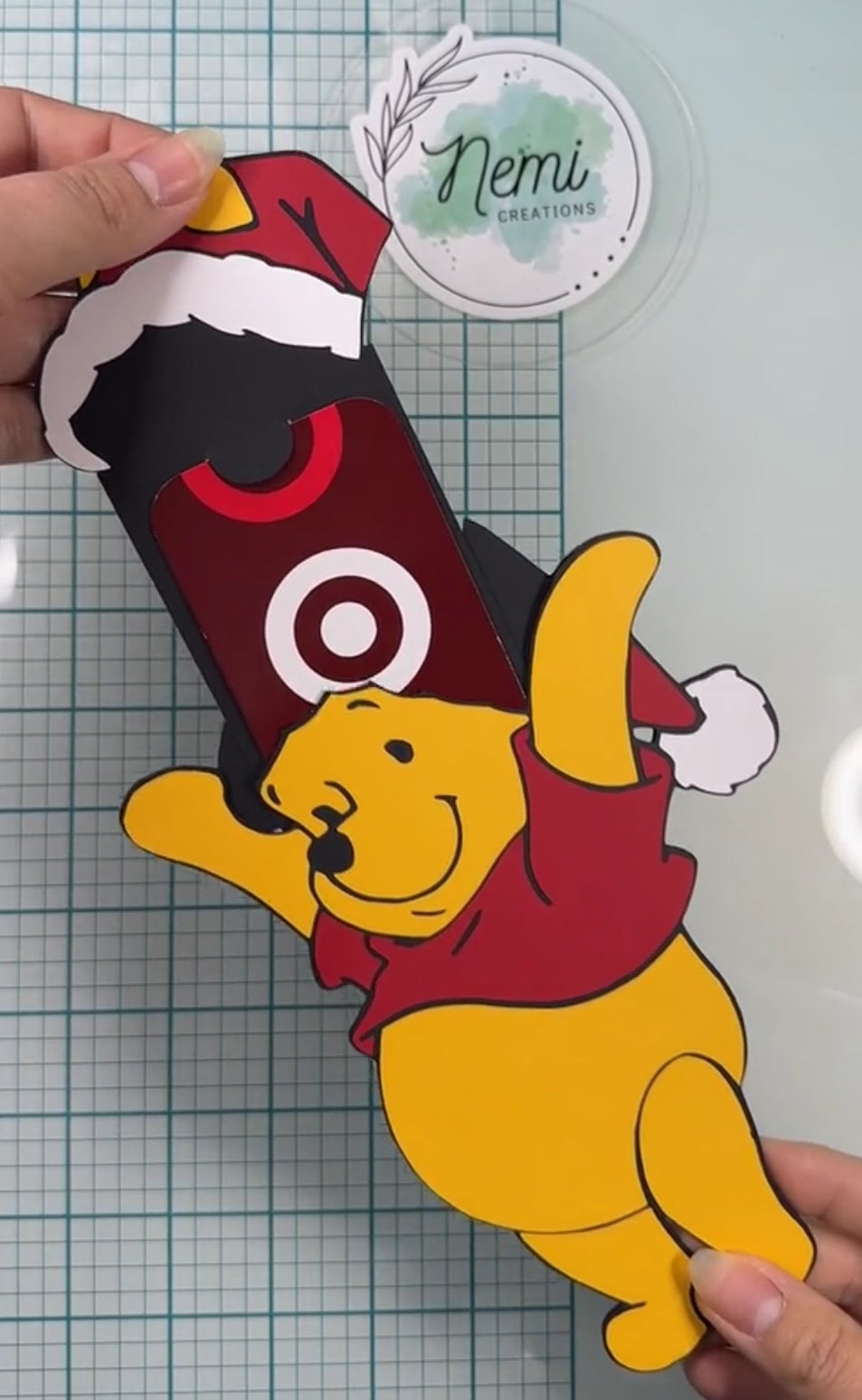 Christmas Pooh Money Card